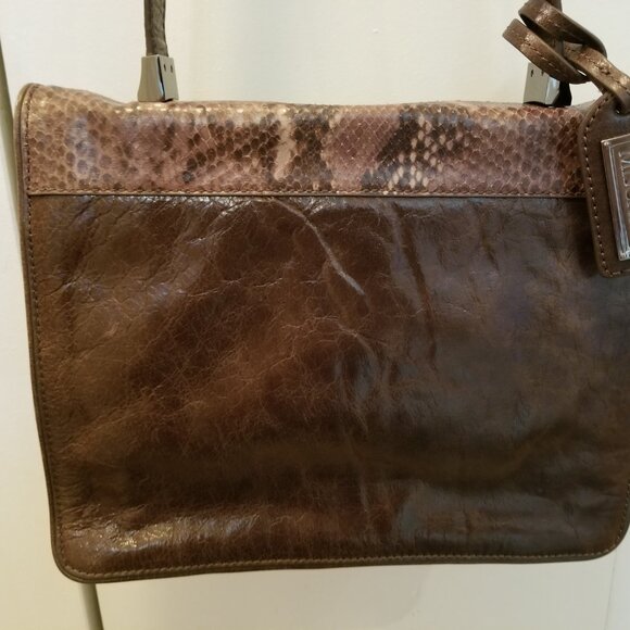 BADGLEY MISCHKA BROWN LEATHER HANDBAG - Mint condition - Picture 5 of 7